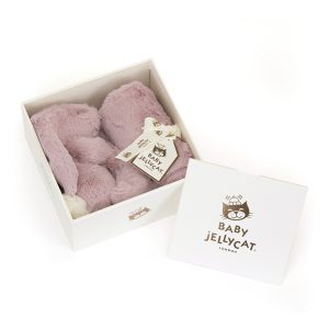 Personalised Bashful Luxe Bunny Rosa Soother